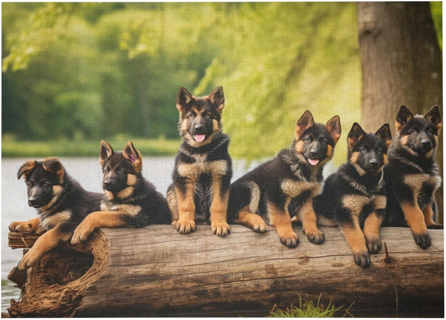 ERUZO 5D Children Diamond Painting Set German Shepherd Puppy 15 Diamond Painting Craft Rhinestone Cross Stitch Adult Painting50x60cm
