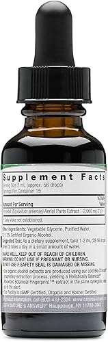 Miniatura 2 de Natures Answer - Hierba de cola de caballo con bajo contenido de alcohol orgánico, 1 onza líquida, soporte para el cabello, la piel y las uñas,