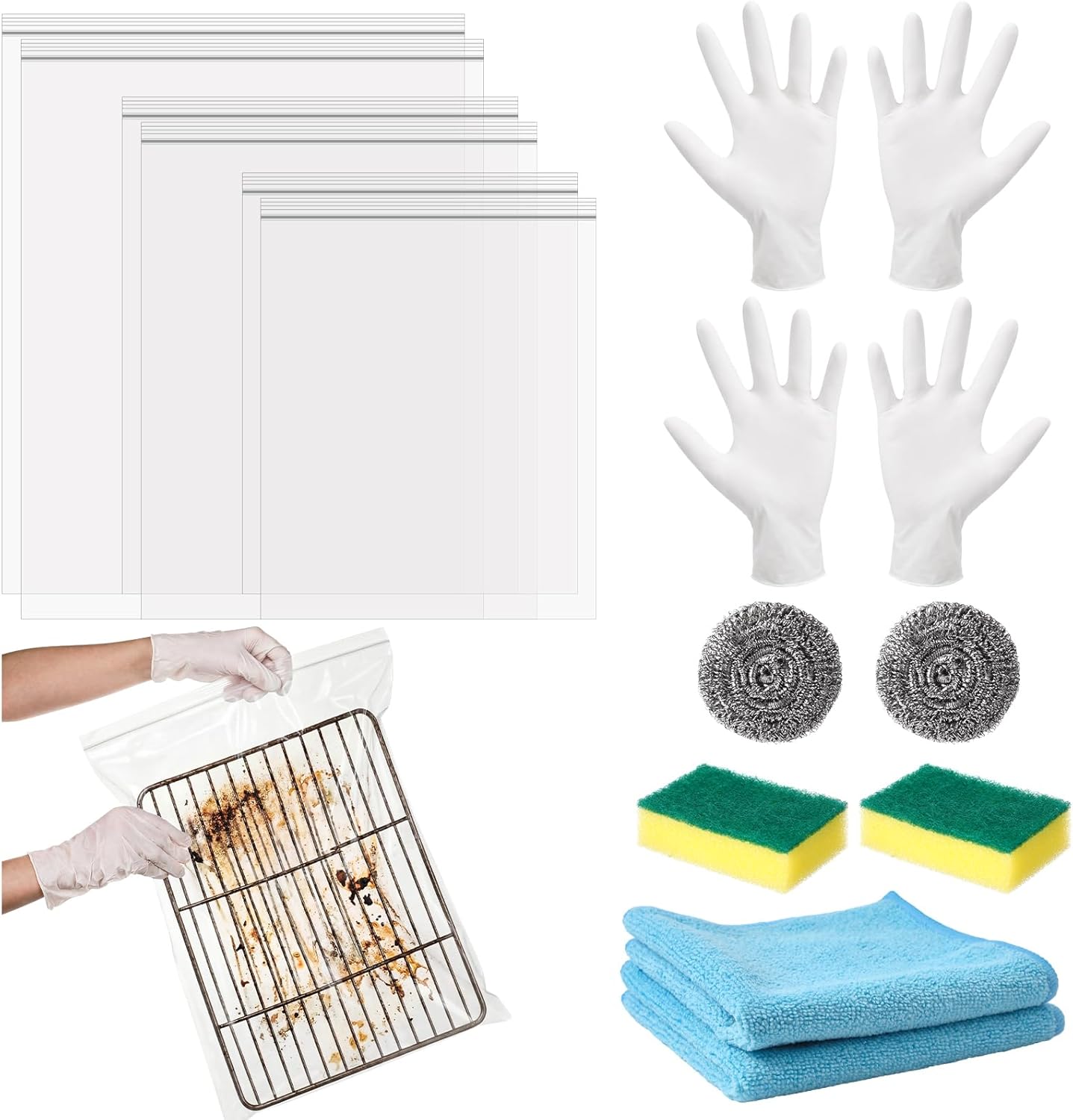 Kit de Bolsas para Limpiar Rejillas de Horno