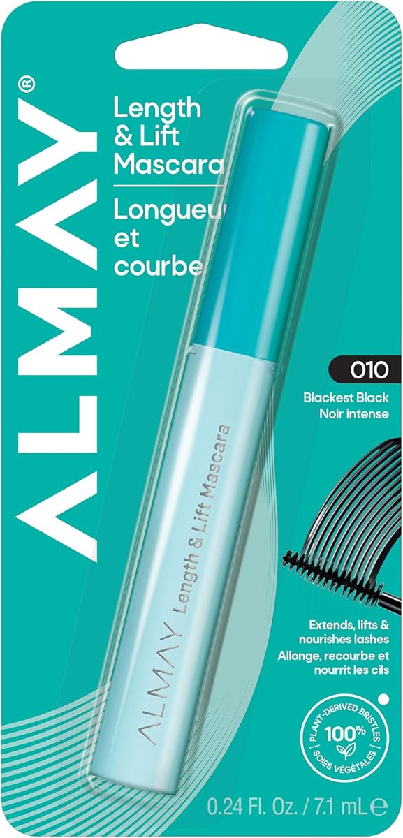 Length & Lift Mascara, 10 Blackest Black, 1 Count | Nourishing, lengthening mascara that lifts and defines lashes without clumping. Hypoallergenic.