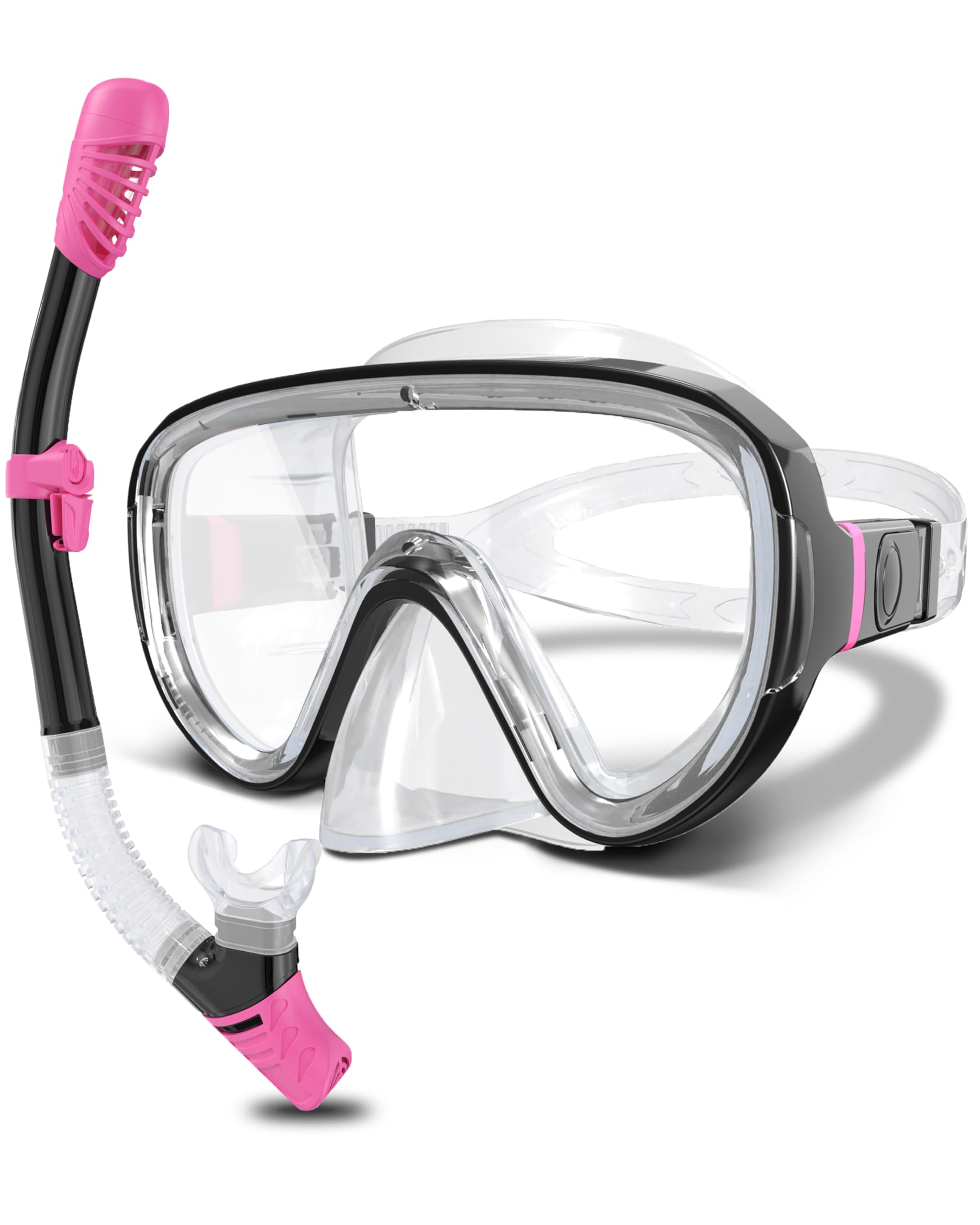 G2RISE SN05 Schnorchelset Erwachsene | Taucherbrille mit Schnorchel Erwachsene, Anti-Leck Schnorchelset aus Gehärtetem Glaslinsen für Schnorcheln, Tauchen