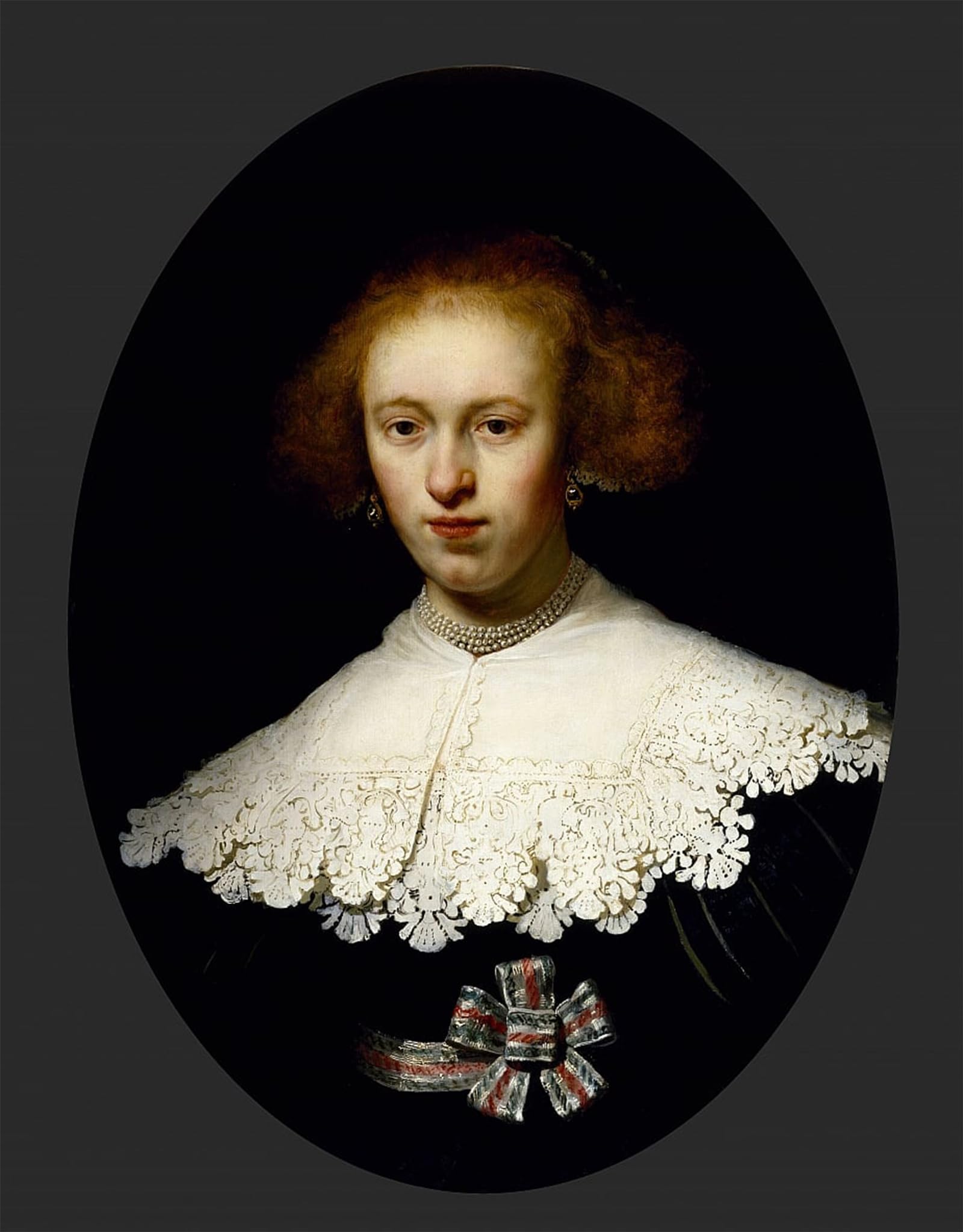 POSTERIIk Famous Print Pop Art Wall Art Graffiti Portrait of a young woman by Rembrandt van Rijn Art Prints for Home Decor 60x90cm