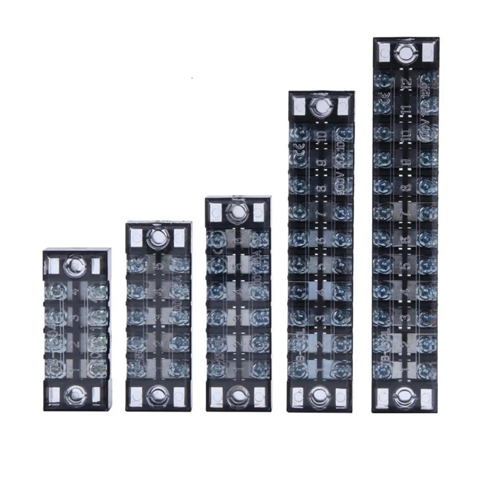 Connecteur de fil bande connecteur électrique, barrière bloc, bornier à vis en plastique(100A,10pcs)