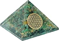 Vista 1 de FASHIONZAADI Aventurina verde, pirámides, cristales de abundancia, pirámide de chakras, pirámide, pirámide de meditación, decoración piramidal