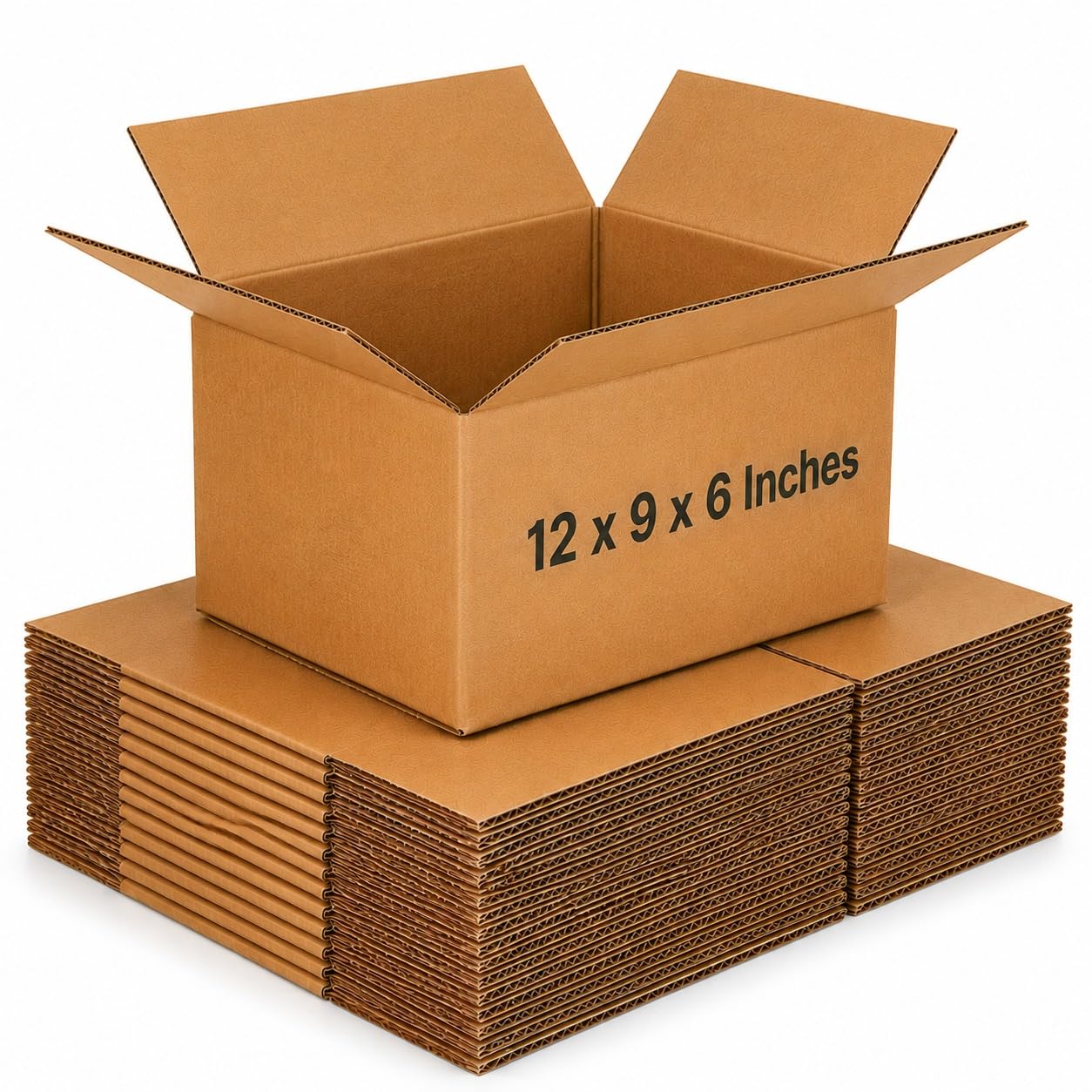 50x Single Wall 12"x9"x6"Inches (30.5x22.9x15cm) Small Parcel Size Cardboard Mailing Cartons/Postal Boxes,Corrugated Kraft Cardboard Boxes for Shipping,Online Business,Bulk Discount Price