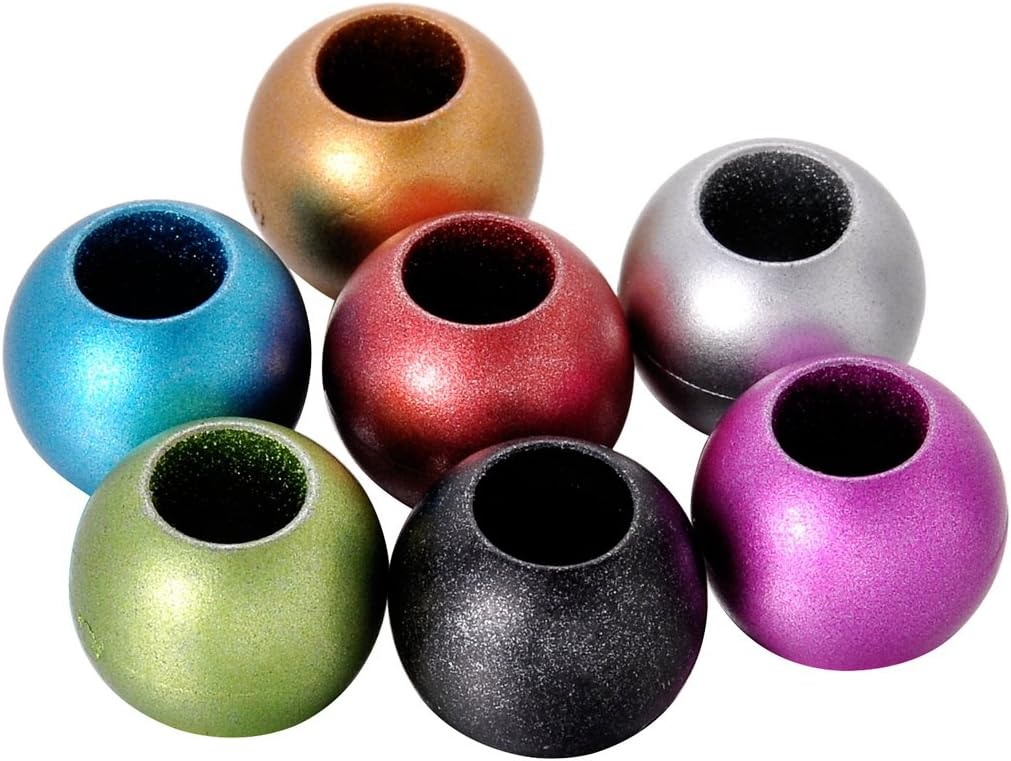 HooAMI 200pcs Mixed Color Acrylic Ball Beads 12mm for Jewelry Making