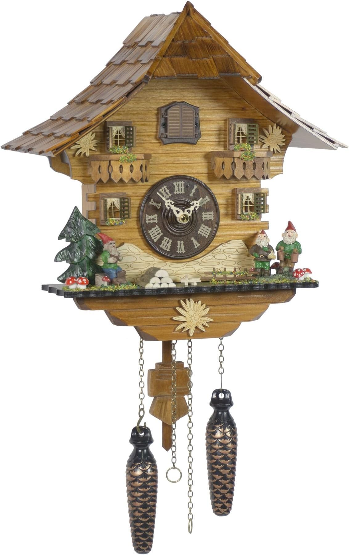 Trenkle Quartz Cuckoo Clock Black Forest house TU 430 Q