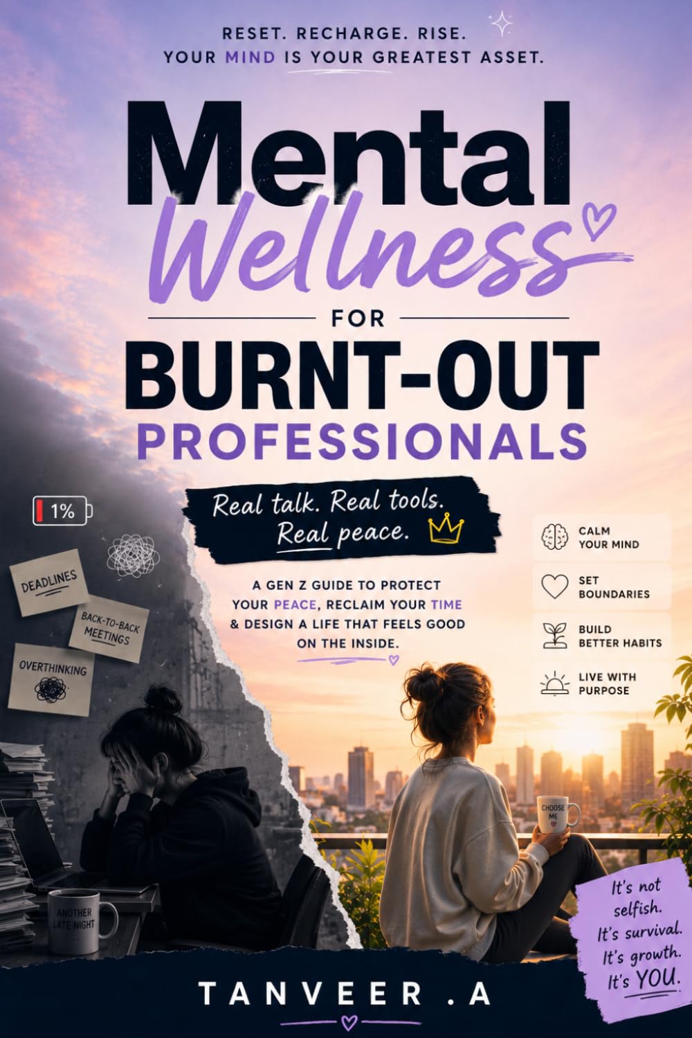 Mental Wellness for Burnt-Out Professionals: Beat Stress, Prevent Burnout & Rebuild Focus in the AI Era