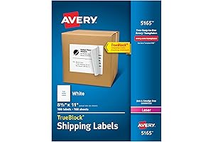 Avery 5165 Labels Printer Self Adhesive White for Laser Printer