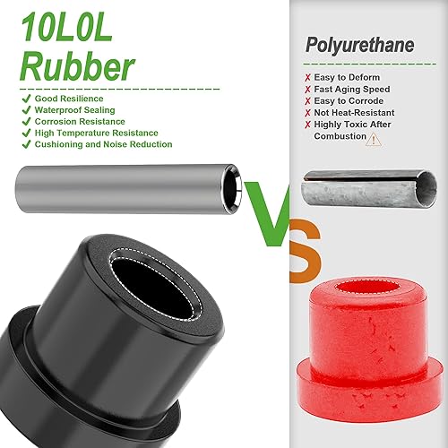 Miniatura 4 de 10L0L Kits de casquillos y mangas de resorte trasero para club Car DS Golf Carrito 1981 arriba y EZGO TXTMedalist 1994-up, reemplaza al OEM