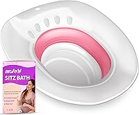 Vista 10 de Baños de Asiento para Asiento de Inodoro, Hemorroides y Cuidado Posparto - Asiento de Vapor Yoni - Mujeres Embarazadas y Cuidado Perineal, Kit