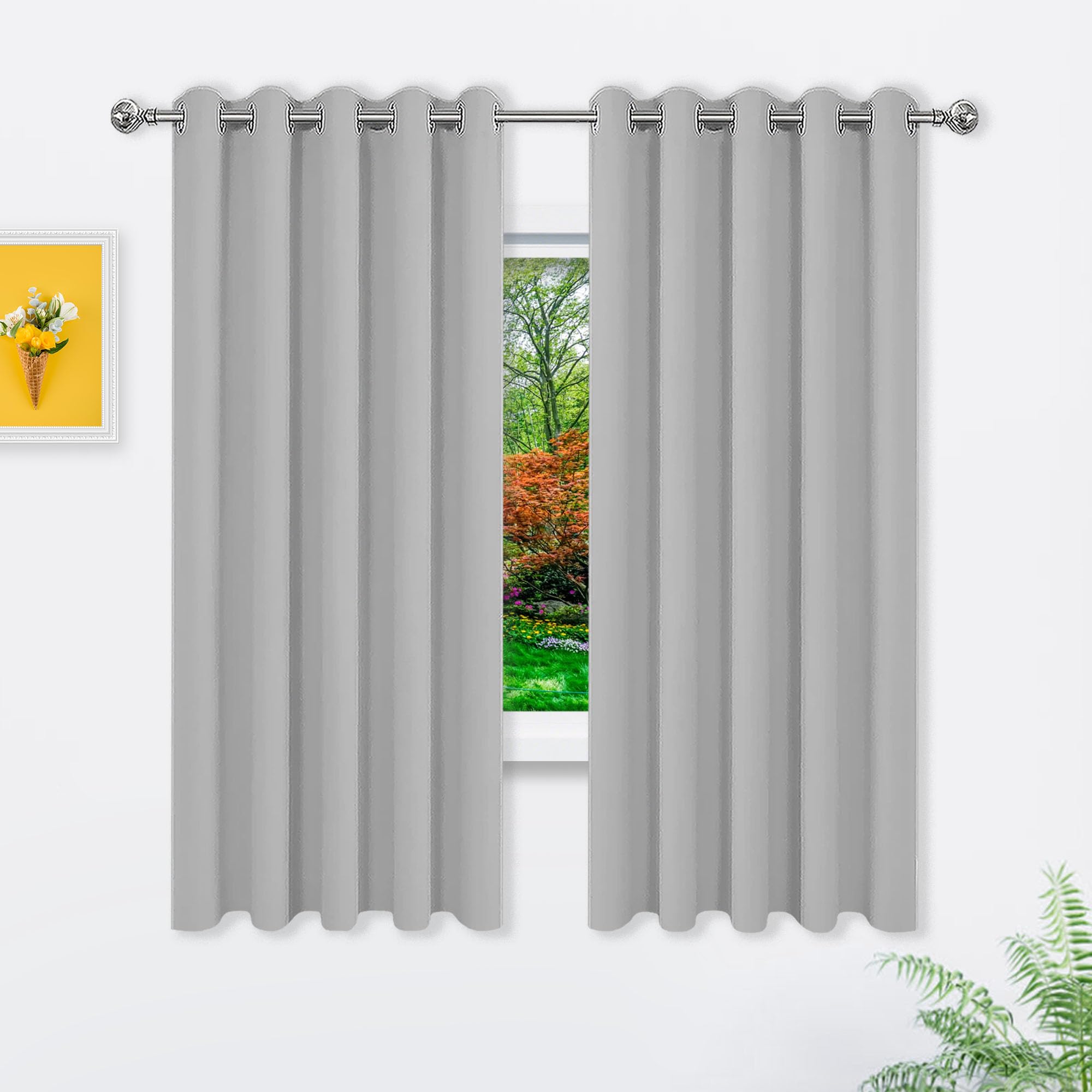 Rideau occultant thermique 380 x 550 cm isolant anti froid et chaleur pour salon