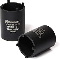 Vista 5 de Adaptador de tuerca de husillo Powerbuilt, 4 tuercas, 2-3/4-pulgadas exterior, Ford, Fácil remoción de tuercas de husillo, ejes traseros 2WD, tuerca