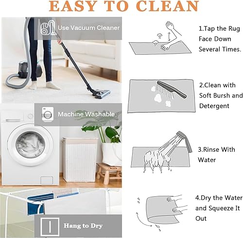 Miniatura 7 de Alfombra retro de los años 80 para juegos de arcade, 4 x 6 pies, coloridas alfombras geométricas para sala de estar, antideslizantes, lavables a