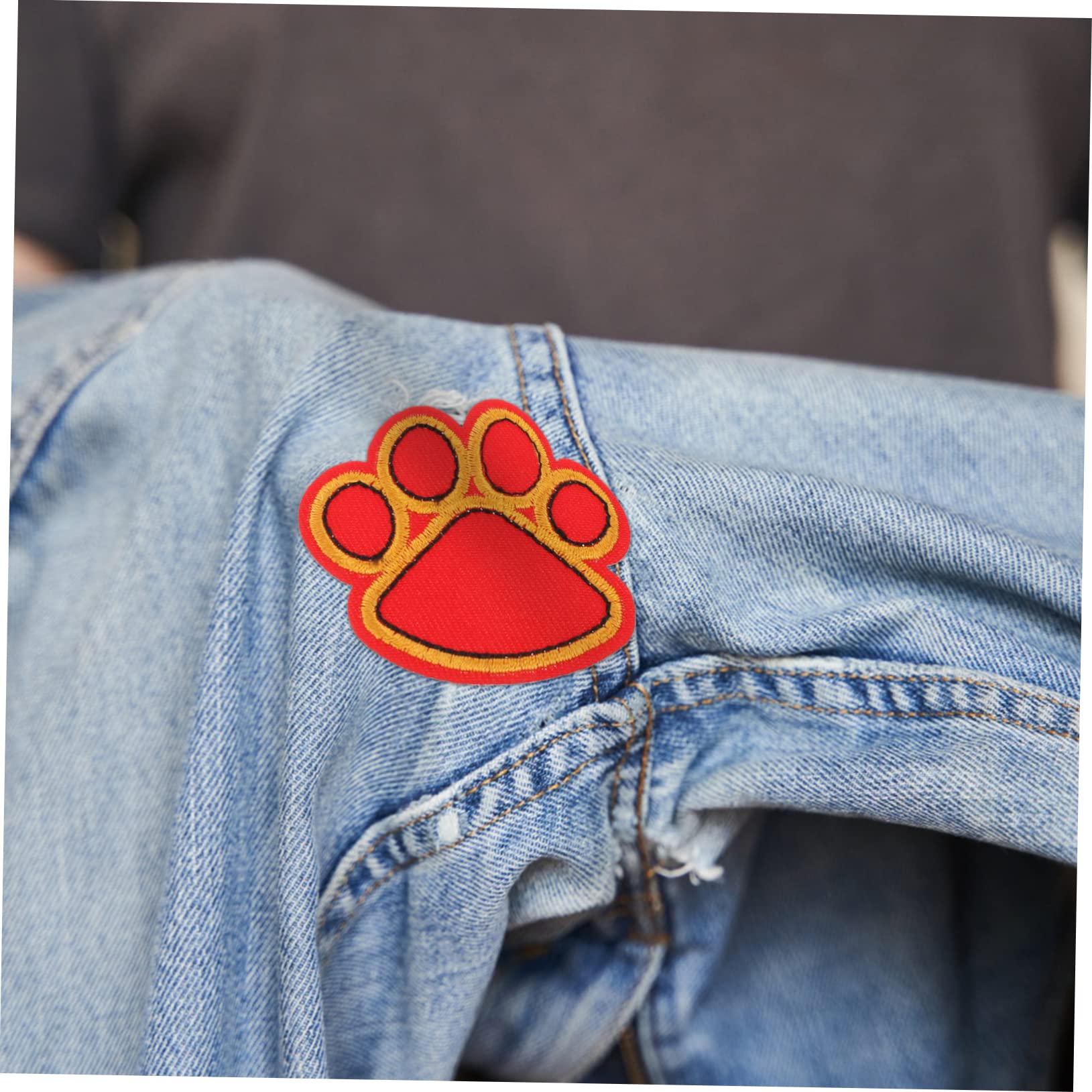 STOBOK 40pezzi Toppe Per Cucire Forma Di Zampa Di Cane Patches Ricamati Per Decorazioni Abbigliamento Artigianato Adatti Per Maglioni Cuscini Shirt