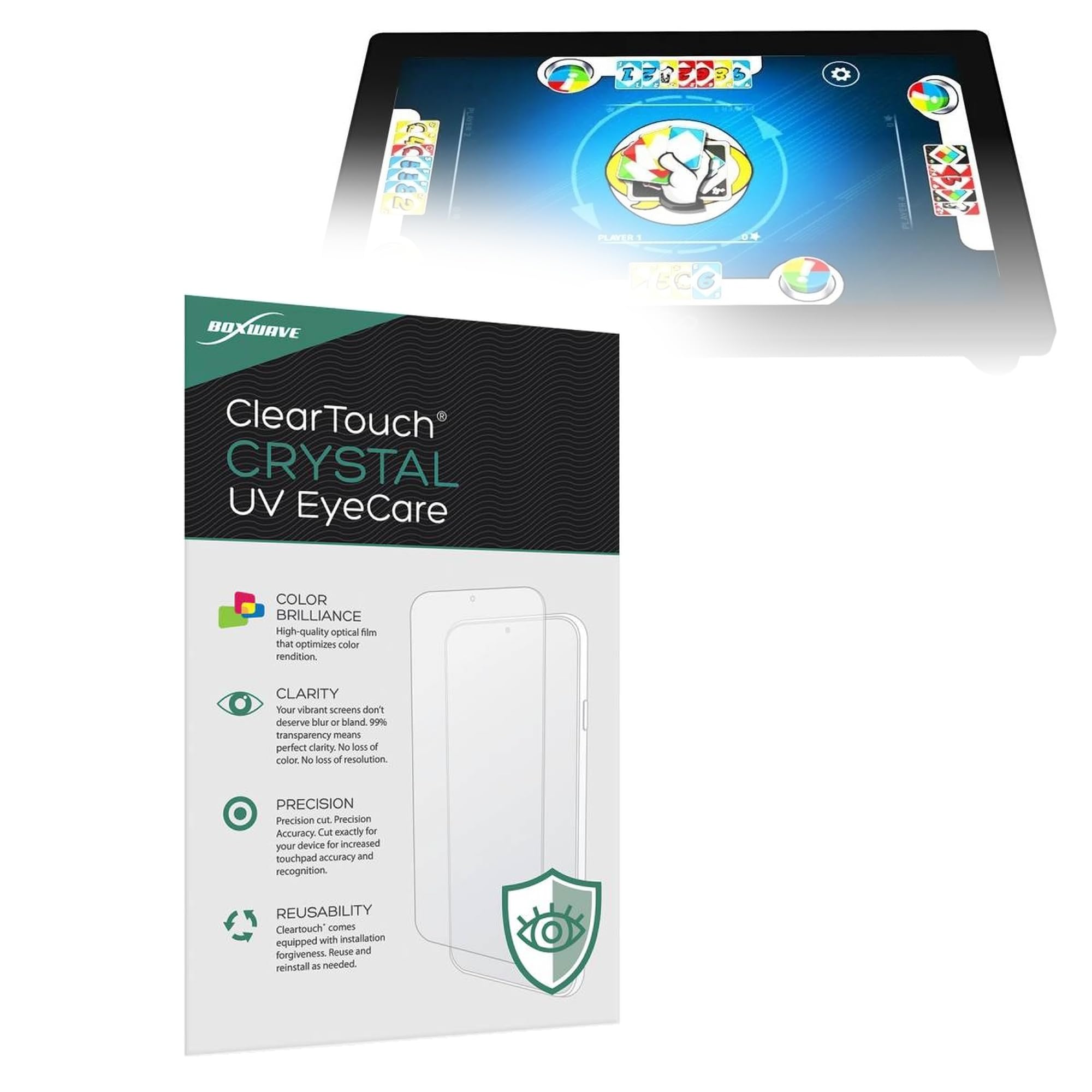 BoxWave Screen Protector Compatible with Arcade1Up Infinity Game Board (18 in) - ClearTouch Crystal Anti-UV EyeCare (2-Pack), Filters Out Harmful Blue Light Reduce Fatigue