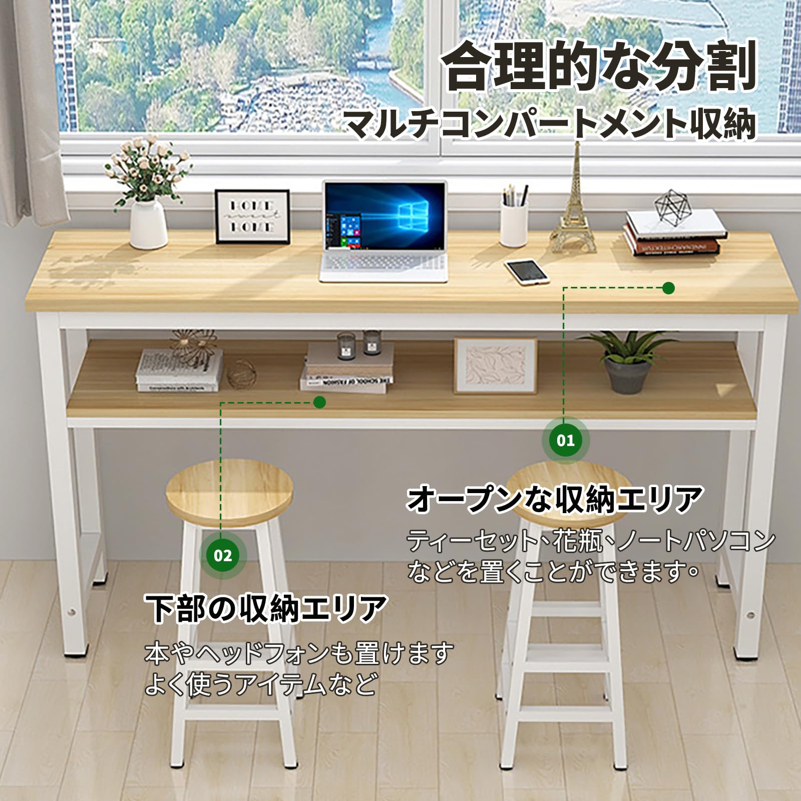 Amazon｜KAIDIDI カウンターテーブル ウォールバーテーブル バー