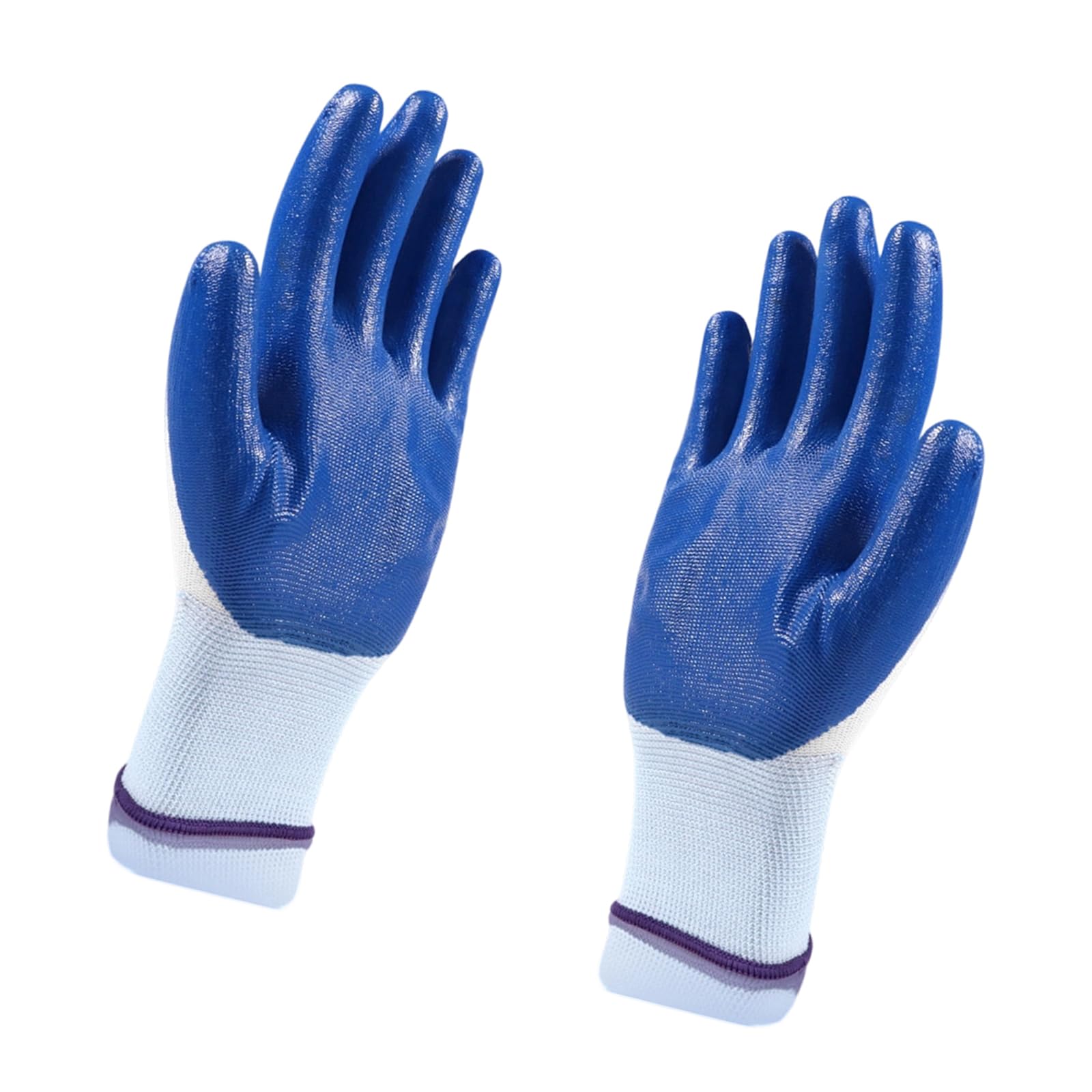 Gants de travail enduits de nitrile avec finition texturée et doublure en tricot pour les tâches ménagères, la réparation et la manipulation de routine Gants de travail revêtus de nitrile Gants de