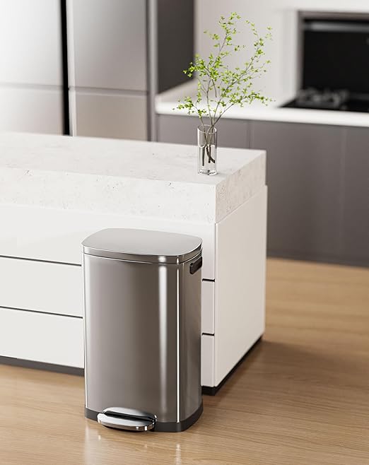 ELPHECO Caneca de Basura con Pedal 50L Acero Inoxidable miniatura 7