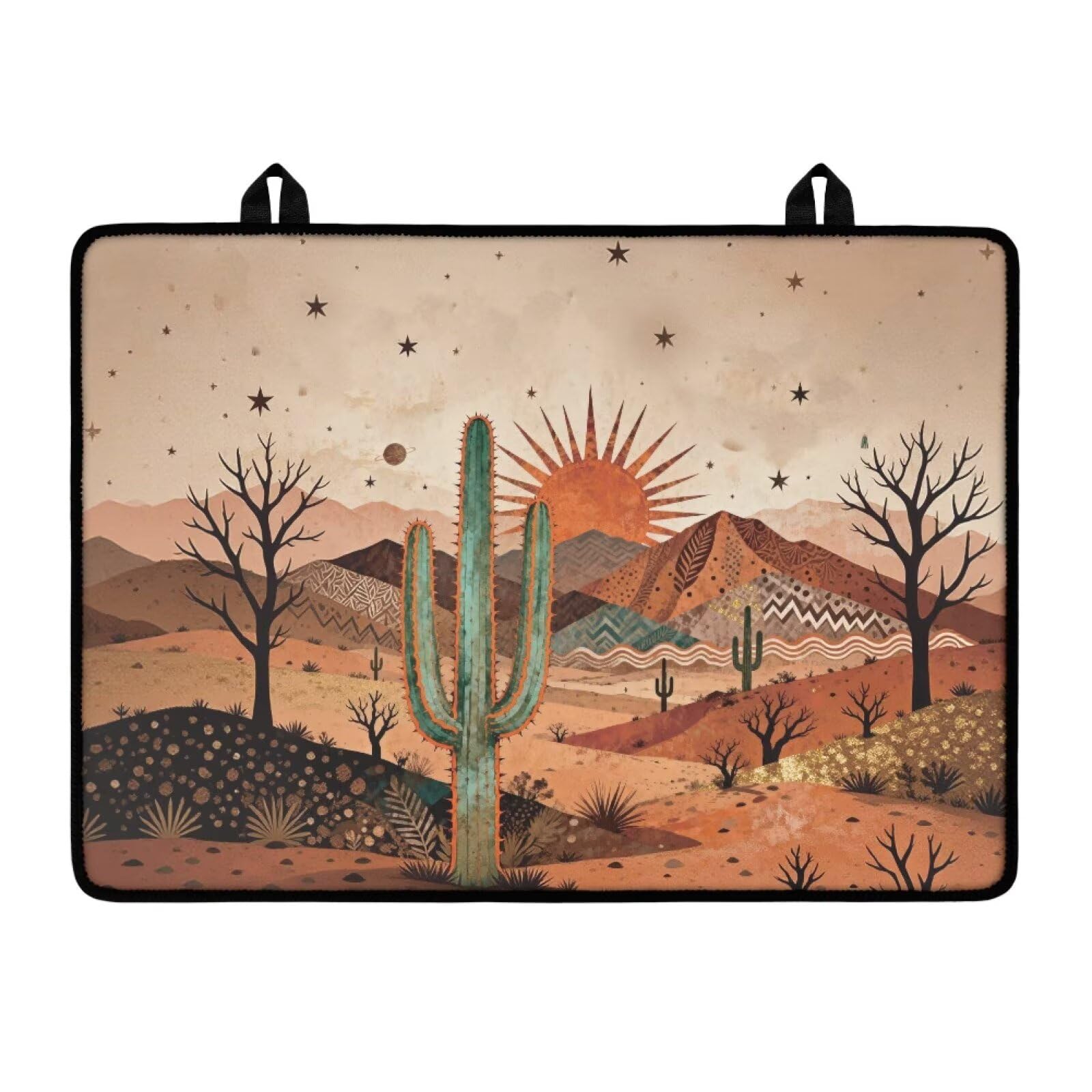 Western Cactus Stove Top Covers for Electric Stove Kitchen Decor