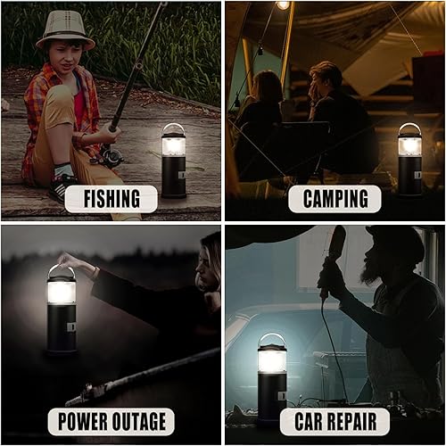 Miniatura 4 de Regalos para el Día del Padre para papá, faroles LED de campamento alimentados por batería, linterna con kit de herramientas de 15 piezas, regalos