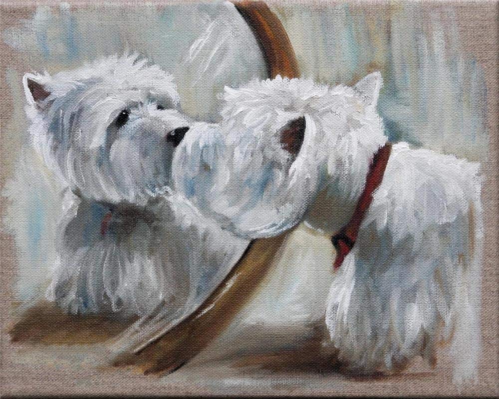 DIY 5D Diamond Painting Kits Westie Dog Full Drill Crystal Rhinestone Embroidery Embroidery Pictures Arts for Home Wall Decor