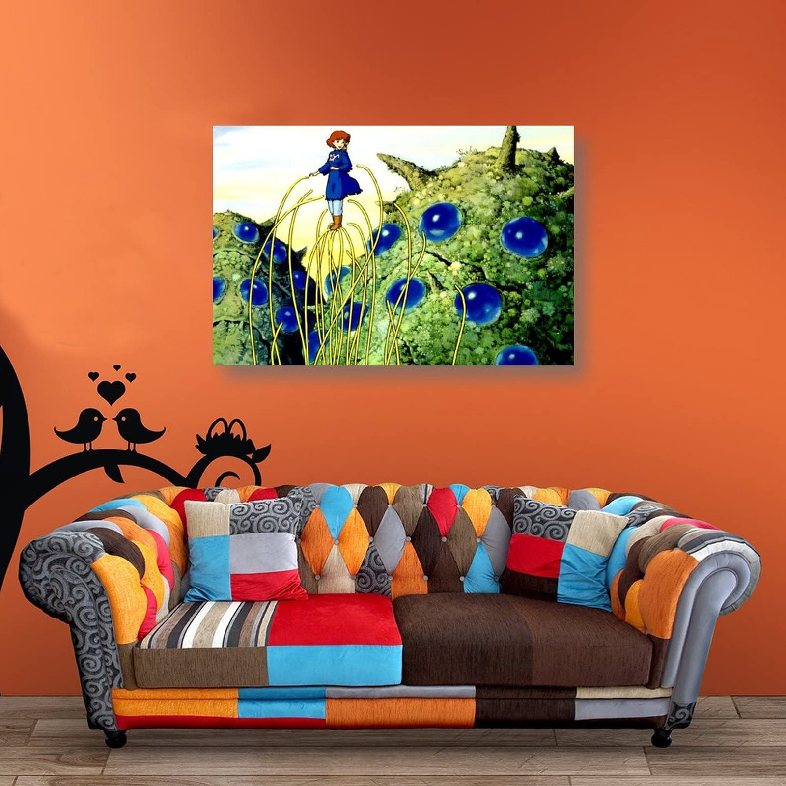 Nausicaä of The Valley of The Wind Anime Studio Ghibli Póster de la película y arte de la pared Impresión moderna de la decoración del dormitorio familiar de 20 x 30 pulgadas