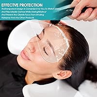 Vista 7 de 50 protectores de ojos, protector facial para laca para el cabello, visera de ducha para adultos, protectores de pestañas transparentes, extensión