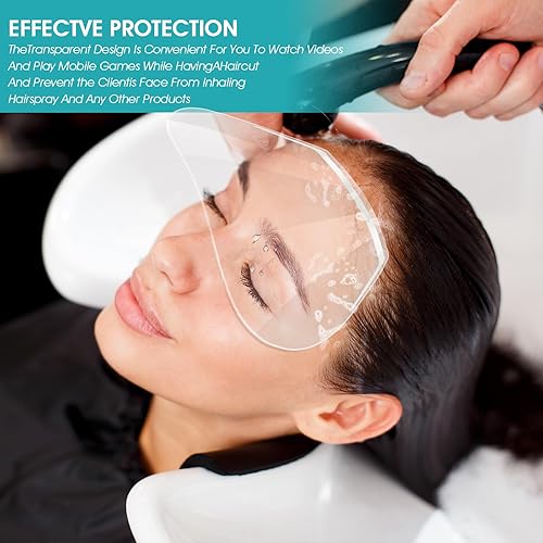 Miniatura 7 de 50 protectores faciales para laca para el cabello, protector de ojos, visera de ducha para adultos, protectores de pestañas transparentes, extensión