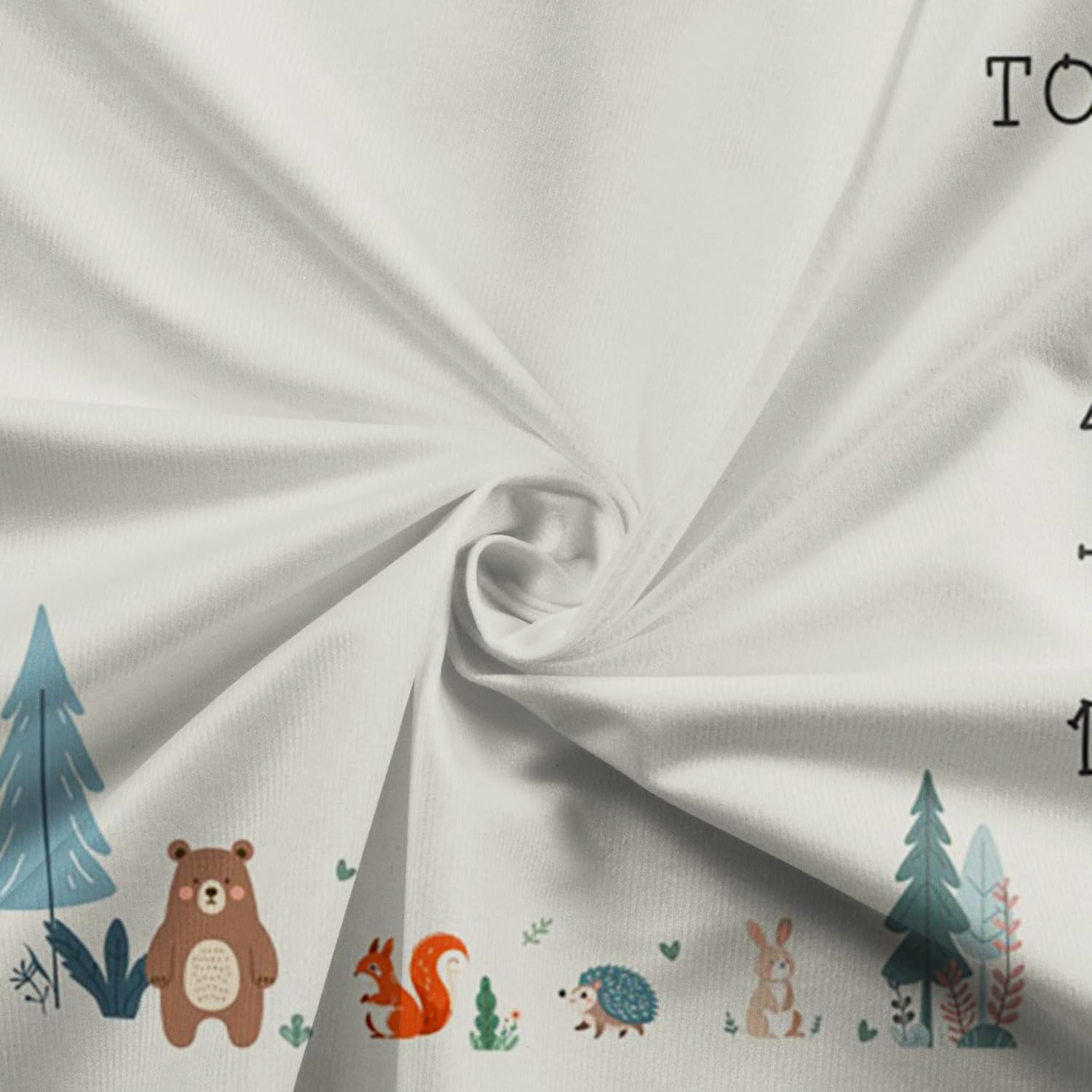 Cartoon Jungle Animal Baby Monthly Milestone Blanket Baby Shower Memory Picture Recording Blanket Newborn Growth Record Photo Shooting Background Prop, 60"x40" with Frame