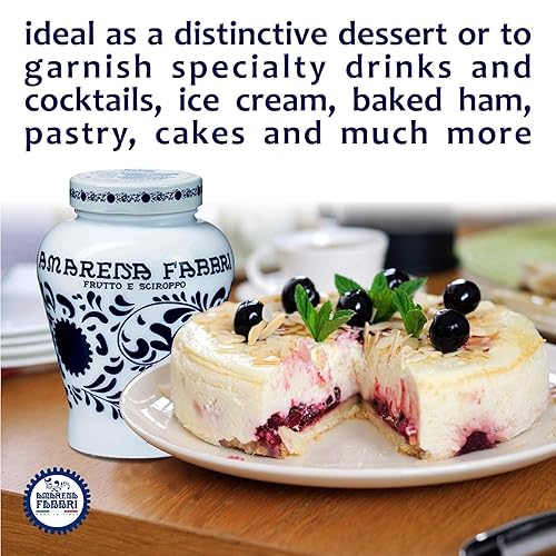 Miniatura 5 de Fabbri Cerezas silvestres amarena sin hueso en almíbar, sin gluten, sin OMG, veganas, 35.2 onzas (2 libras 3.2 onzas)