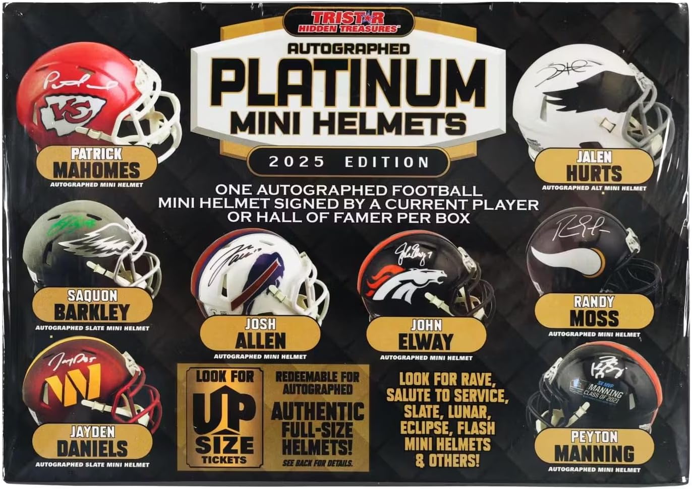 2025 TriStar Autographed Platinum Edition Mini-Helmet Football Hobby Box