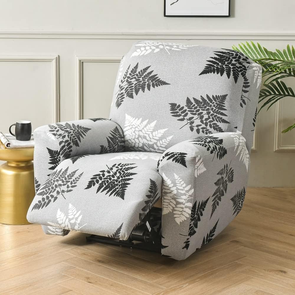 Recliner Covers Stretch Recliner Chair Covers 4 Pieces SeperatelyClean With Pocket
