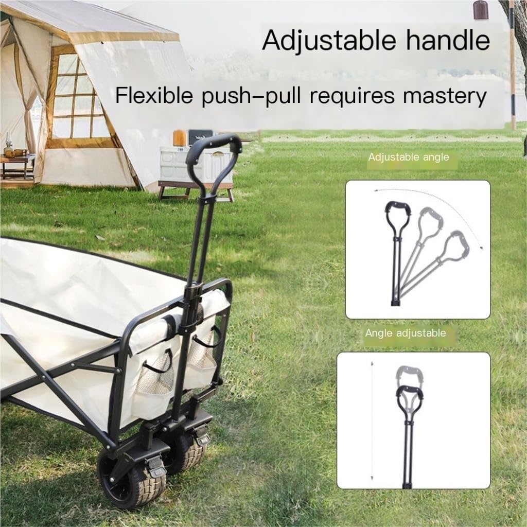Outdoor Cart Fashionable Outdoor Camper, Stall Storage, Outdoor Camp Trailer, Home Shopping, Portable Foldable Trolley Outdoor Gardening Carts(Medium)