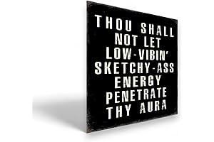 Thou Shall Not Procrastinate Motivational Wall Art