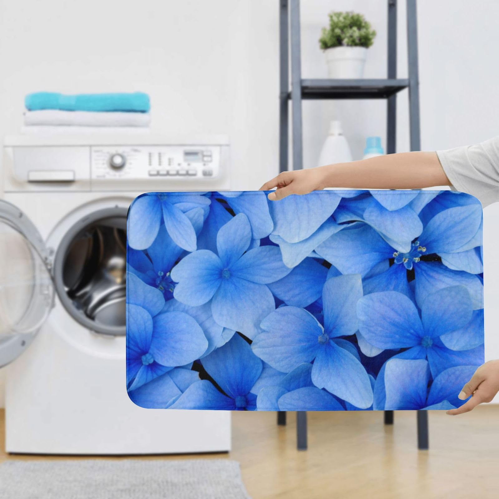 Set di 3 tappetini da bagno con motivo floreale tropicale, in flanella, morbida, antiscivolo, con coperchio, per decorare la casa
