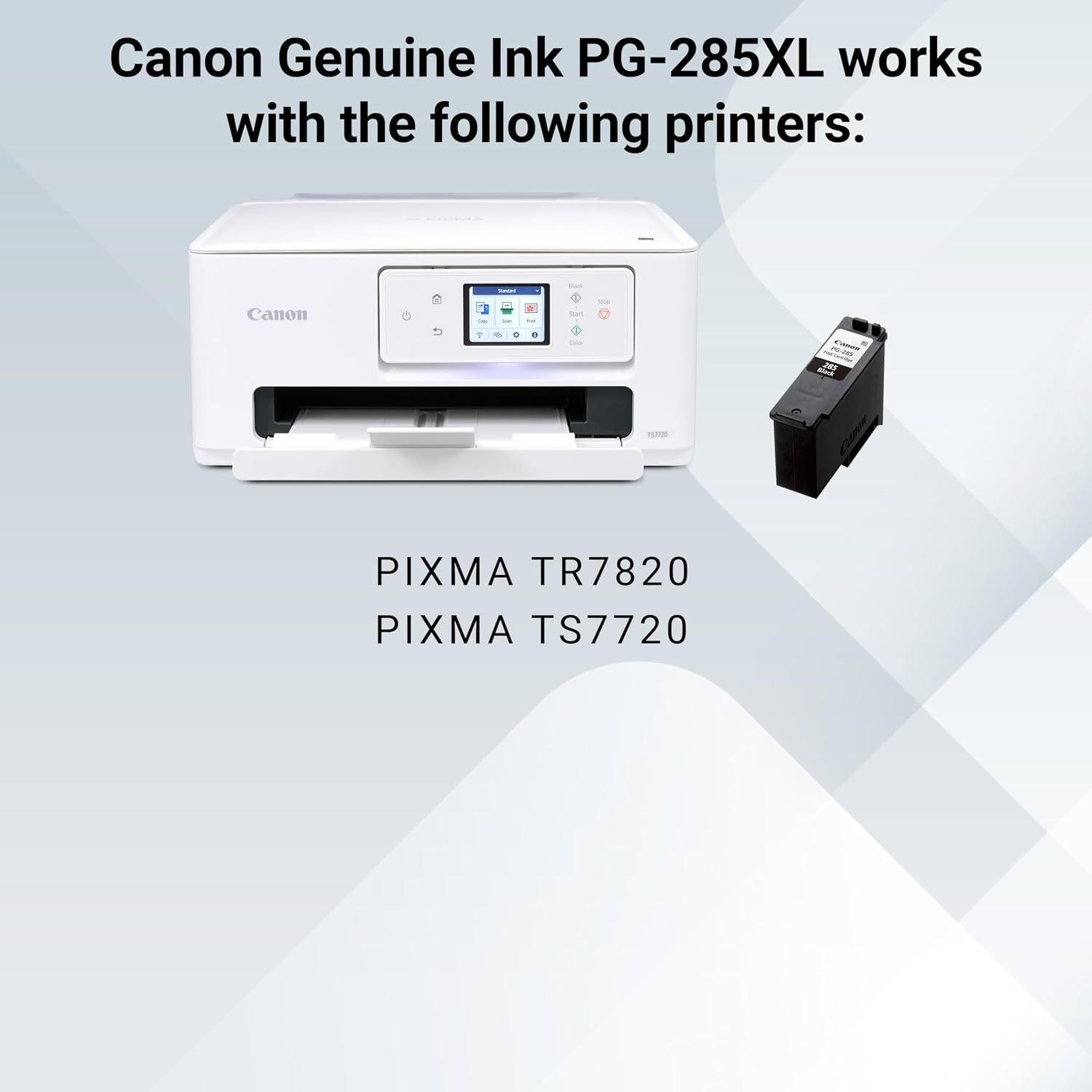 Canon PG-285 XL Genuine Black Ink Cartridge, Compatible with TR7820, TS7720/7722 - 7