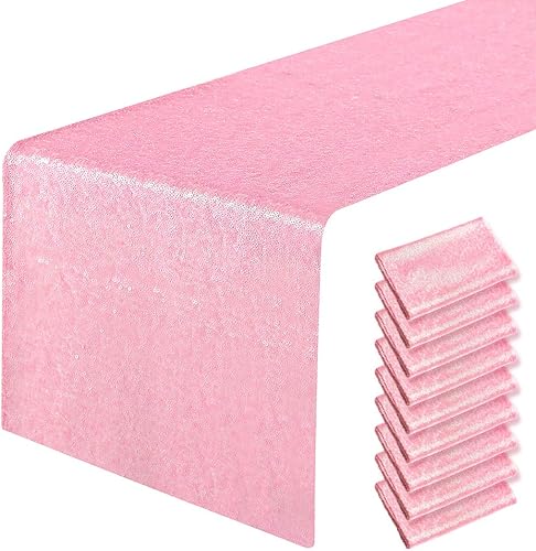 Pufogu - Camino de mesa de lentejuelas brillantes de 12 x 72 pulgadas para fiestas de cumpleaños, decoración de bodas, despedidas de soltera,