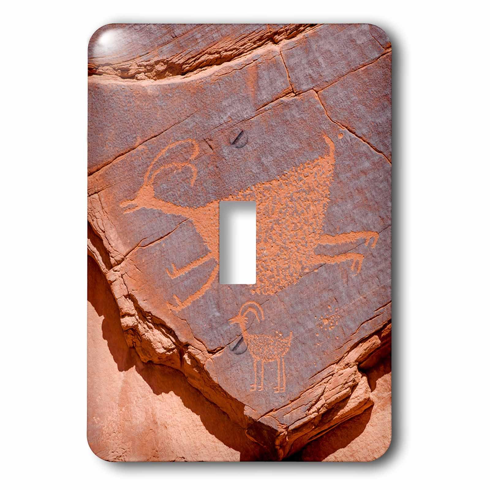 Interrupteur simple 3dRose lsp_260354_1 plaque murale Petroglyphes Monument Valley