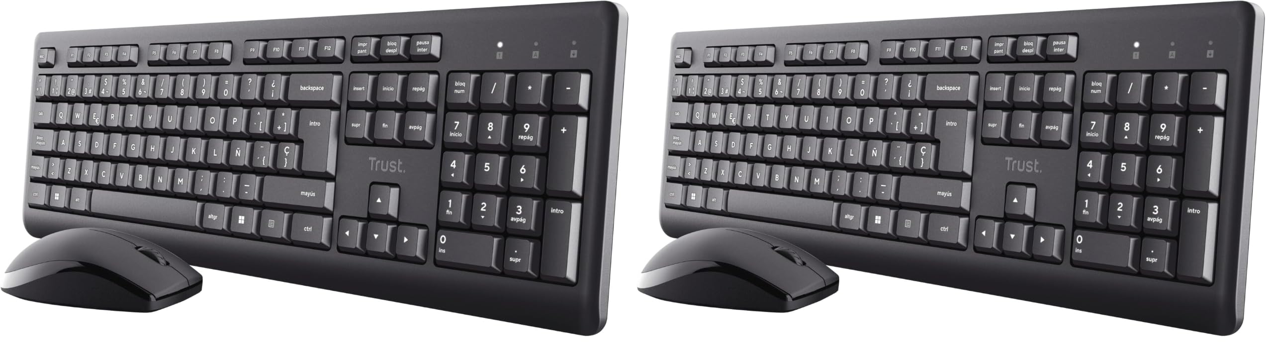 Teclado y ratón inalámbrico resistente a líquidos con silenciosas teclas de perfil bajo 2