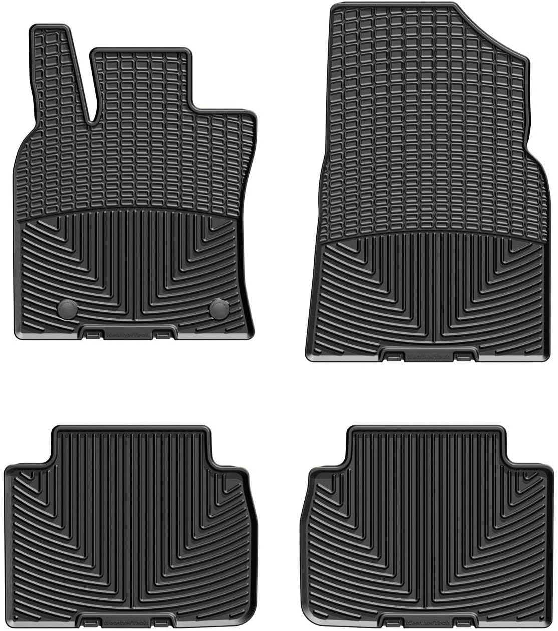 WeatherTech All-Weather Floor Mats for Toyota Camry Hybrid, Camry - 1st & 2nd Row (W463-W464), Black