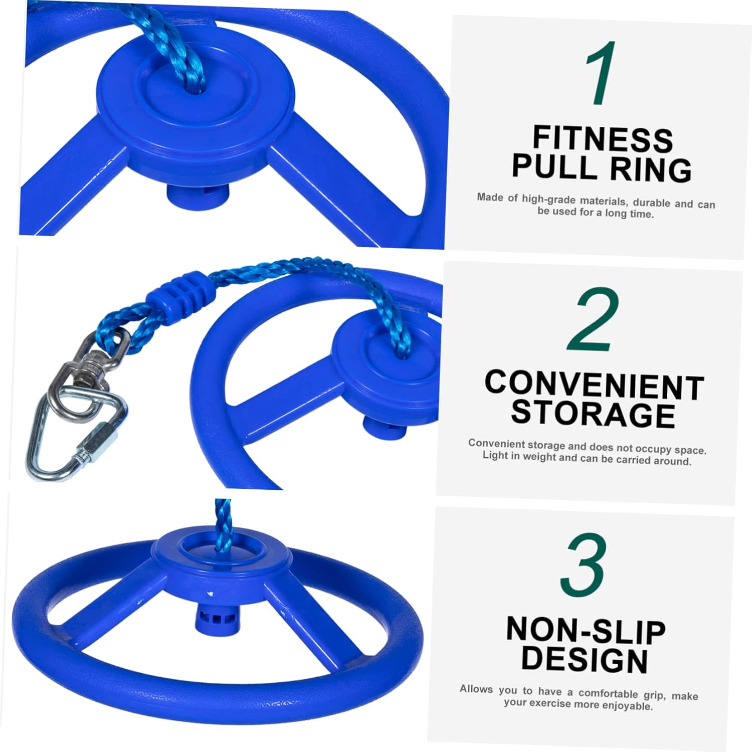 Ninja Wheel Heavy Duty Swing Set Outdoor Toddler Swing Ring Accessories Training Equipment Sets for Backyard Toddler Outdoor Toys Training Ring for Children Fitness