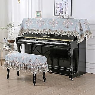 Piano cover,Piano Cover Cloth,dust Cover,Piano Protective Cover Piano Cover Upright Top Cover Electronic Piano Cover Chair Cover Set, Thick Dustproof Cover(Piano cover+single chair cover 5838cm) ( Col