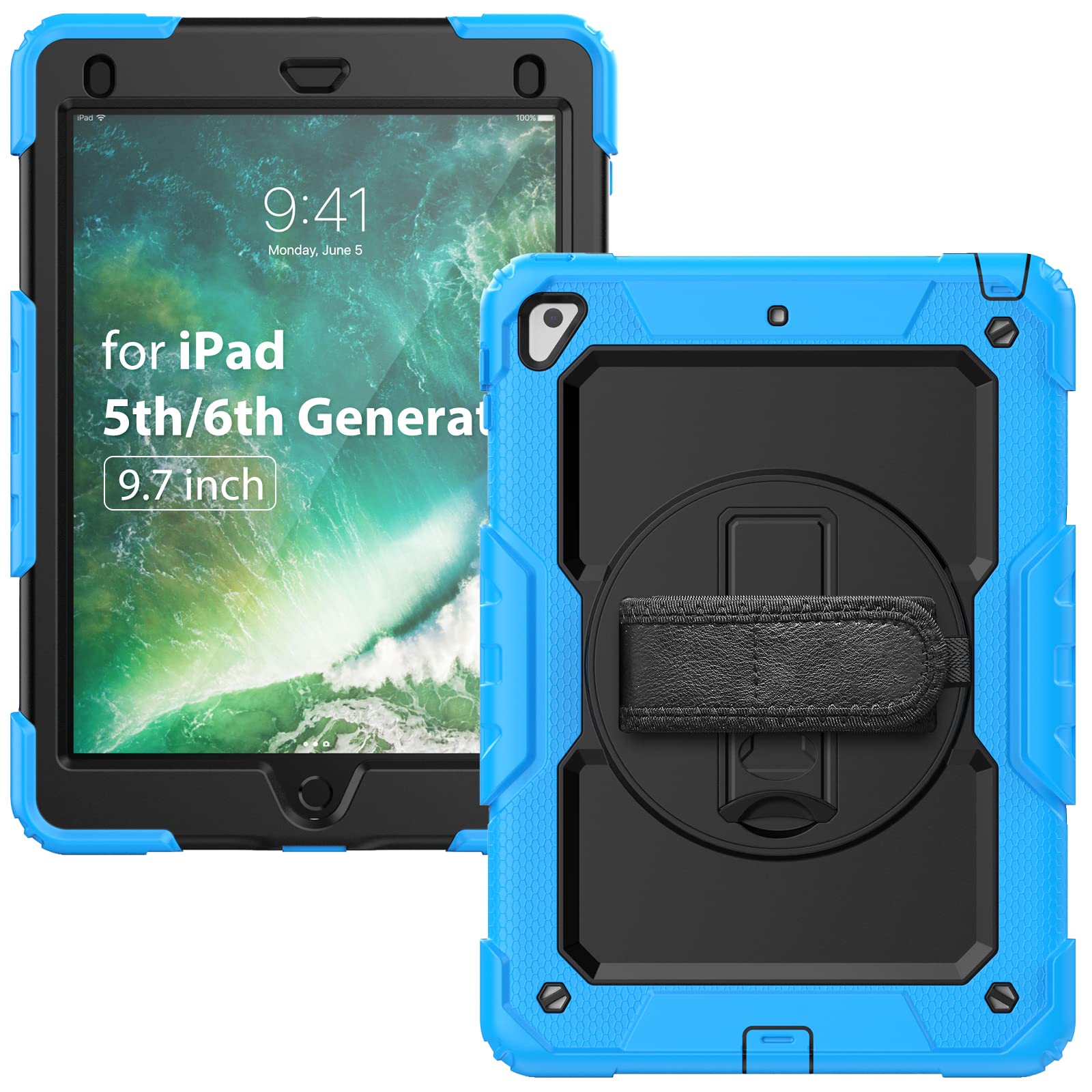 Coque Ipad Rotative Custodia Girevole Per IPad 5a/6a/7a/8a/9a/10a/11a Generazione, Mini 6a Ipad Air 5 - Foto 11