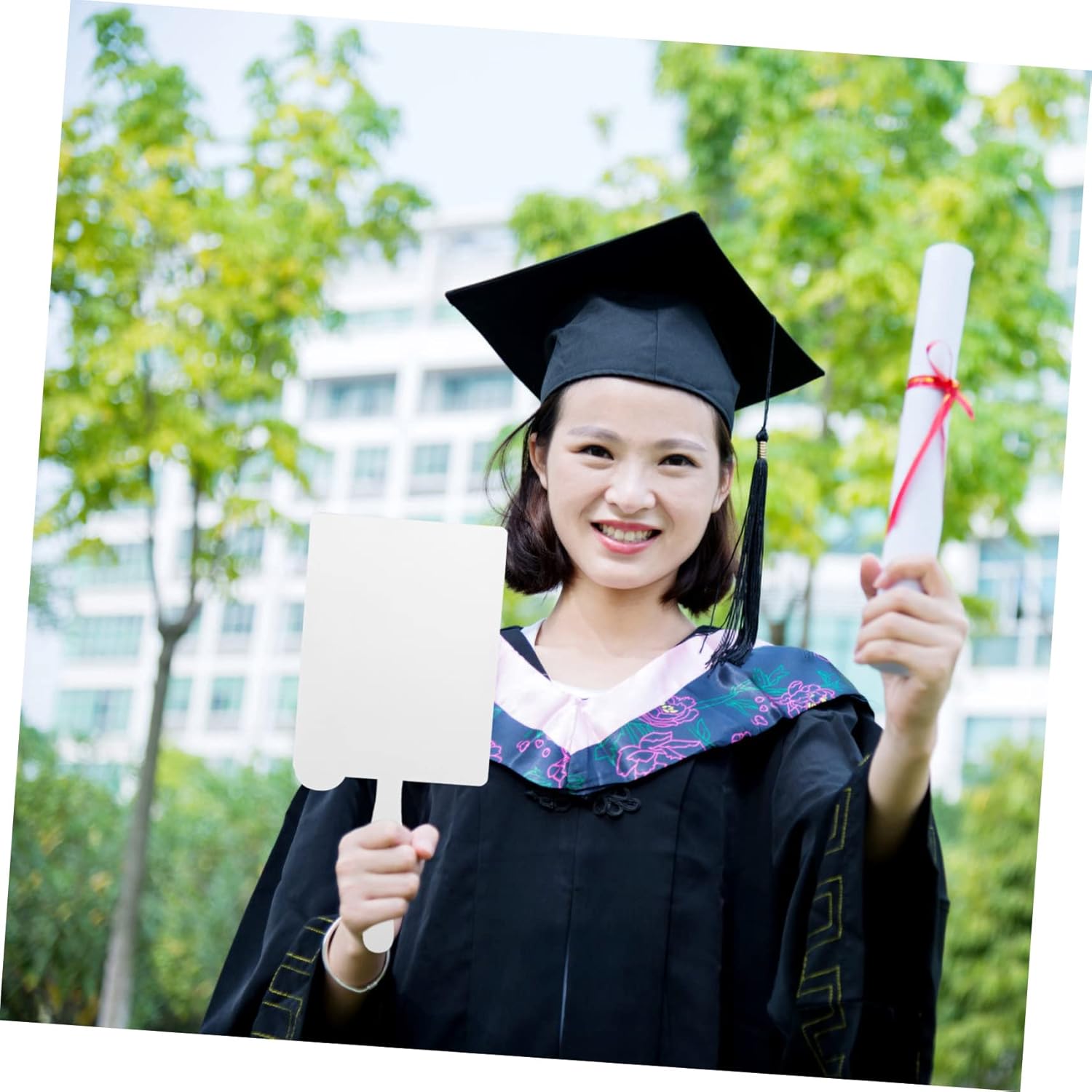 Alipis 5pcs Sublimation Blank Graduation Photo Frame Handle Wooden Picture Display for Graduation Lightweight and Versatile Creative Keepsake for Home and Celebration