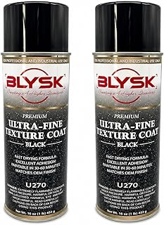 Ultra Fine Black Texture Coat U270 – Paintable Chip Guard Spray for Automotive Bumpers, Rocker Panels & Trim – Fast-Drying, Durable Protective Finish 16 oz (2)