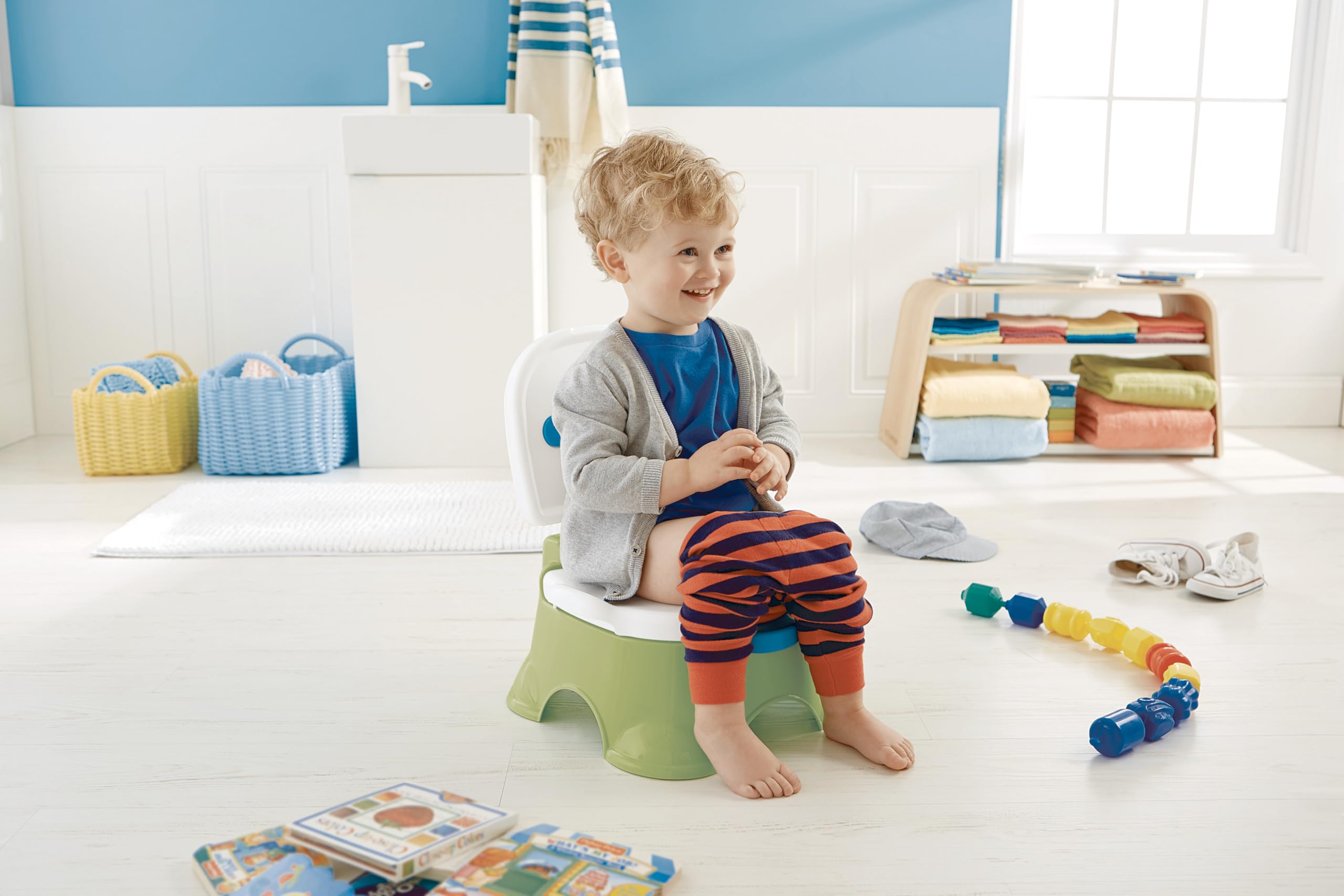 Fisher-Price Orinal 3 en 1, Orinal para bebé +1 año (Mattel DLT00)