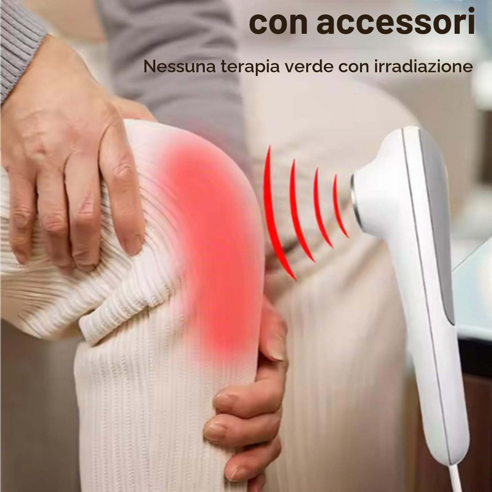 Macchina per Terapia ad Ultrasuoni,Macchina per Fisioterapia Ad Ultrasuoni 1,05 Mhz Portatile, Allevia Dolori Muscolari Articolari, Ingranaggi di Regolazione a 5 Livelli Massaggiatore
