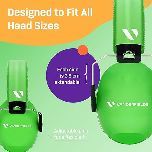 Vista 140 de Vanderfields Kids Ear Protection Earmuffs - Noise Cancelling Headphones for Kids, Autism, Toddler, Children