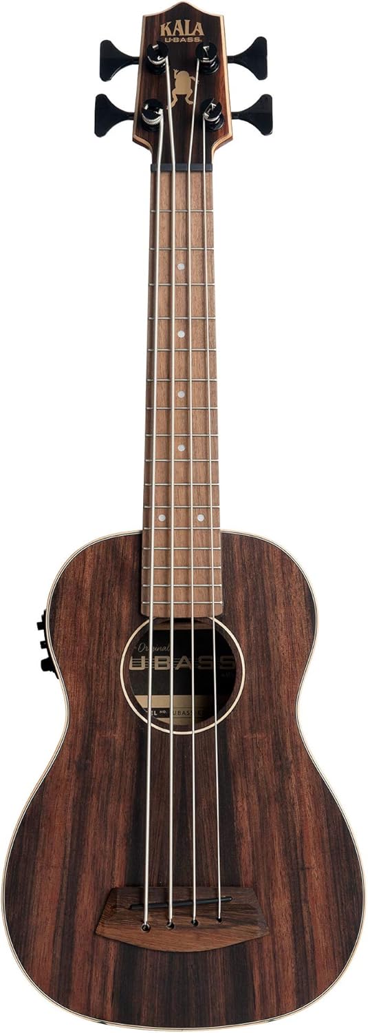 Striped Ebony Acoustic-Electric U•BASS® w/Round Wounds Rosewood Update